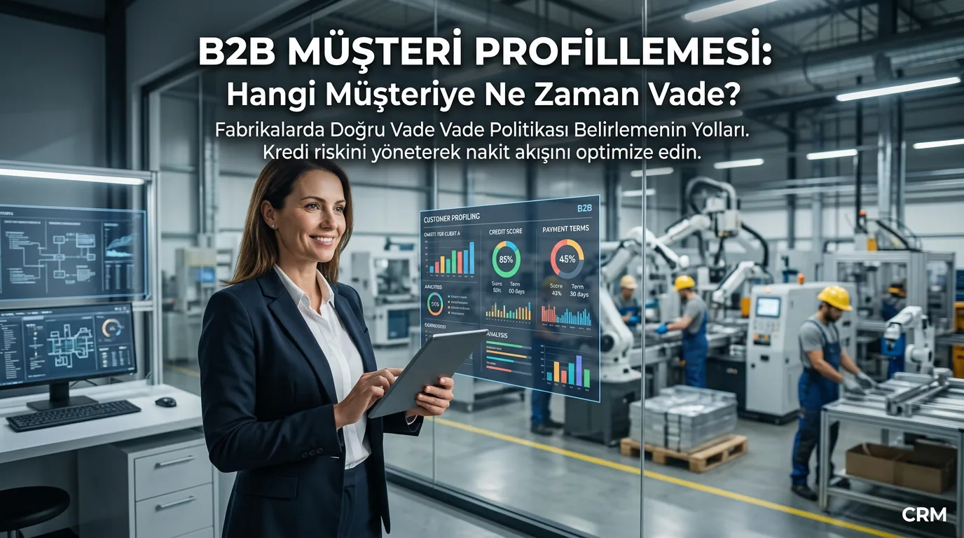 B2B Müşteri Profillemesi: Hangi Müşteriye Ne Zaman Vade Tanınmalı?
