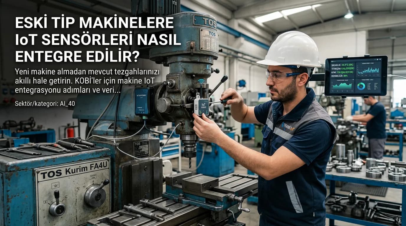 Eski Tip Makinelere IoT Sensörleri Nasıl Entegre Edilir?