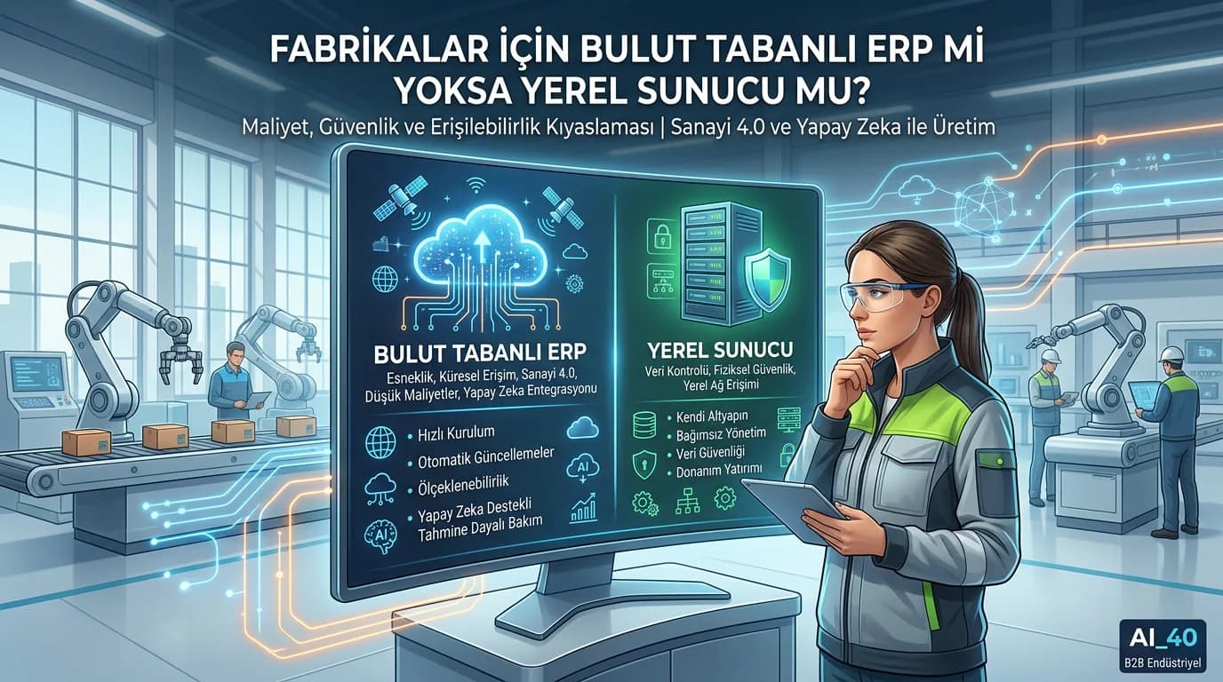 Fabrikalar İçin Bulut Tabanlı ERP mi Yoksa Yerel Sunucu mu?