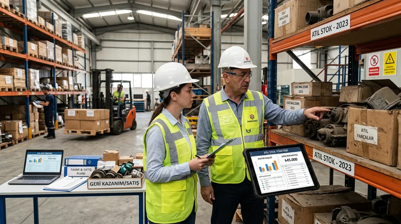 Fabrikalarda Atıl Stok Ölü Stok Maliyete Dönüşmeden Nasıl fabrika veya ofis ortamında uygulama görseli