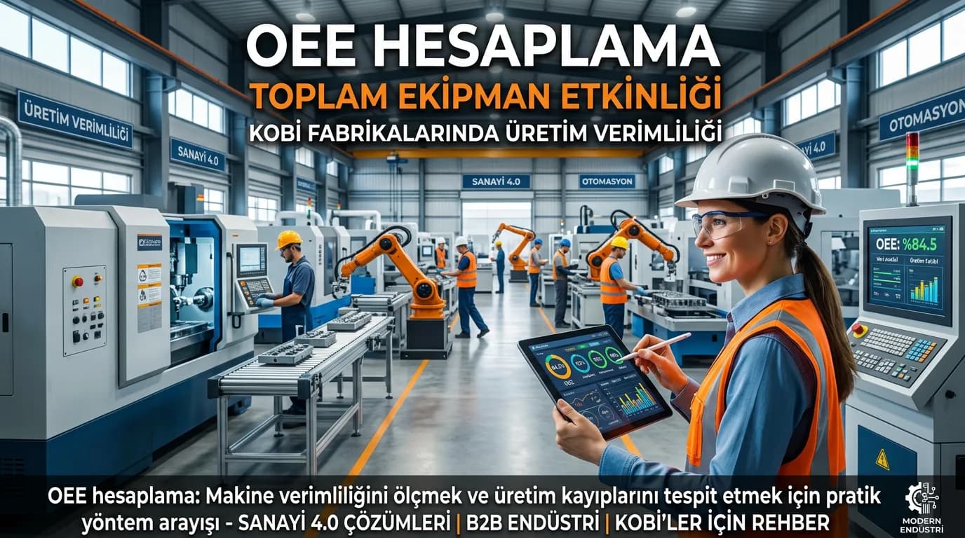 KOBİ Fabrikalarında OEE (Toplam Ekipman Etkinliği) Nasıl Hesaplanır?
