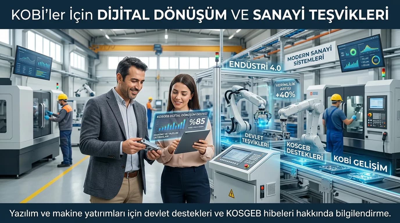 KOBİ'ler İçin Dijital Dönüşüm ve Sanayi Teşvikleri Nelerdir?