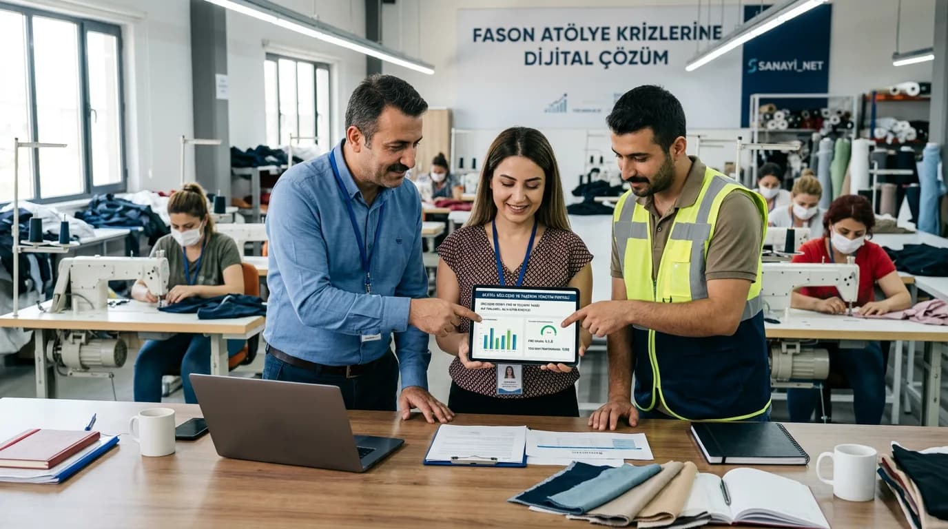 Taşeron ve Alt Yüklenici Yönetiminde Dijital Sözleşme Dönemi - fabrika veya ofis ortamında uygulama görseli