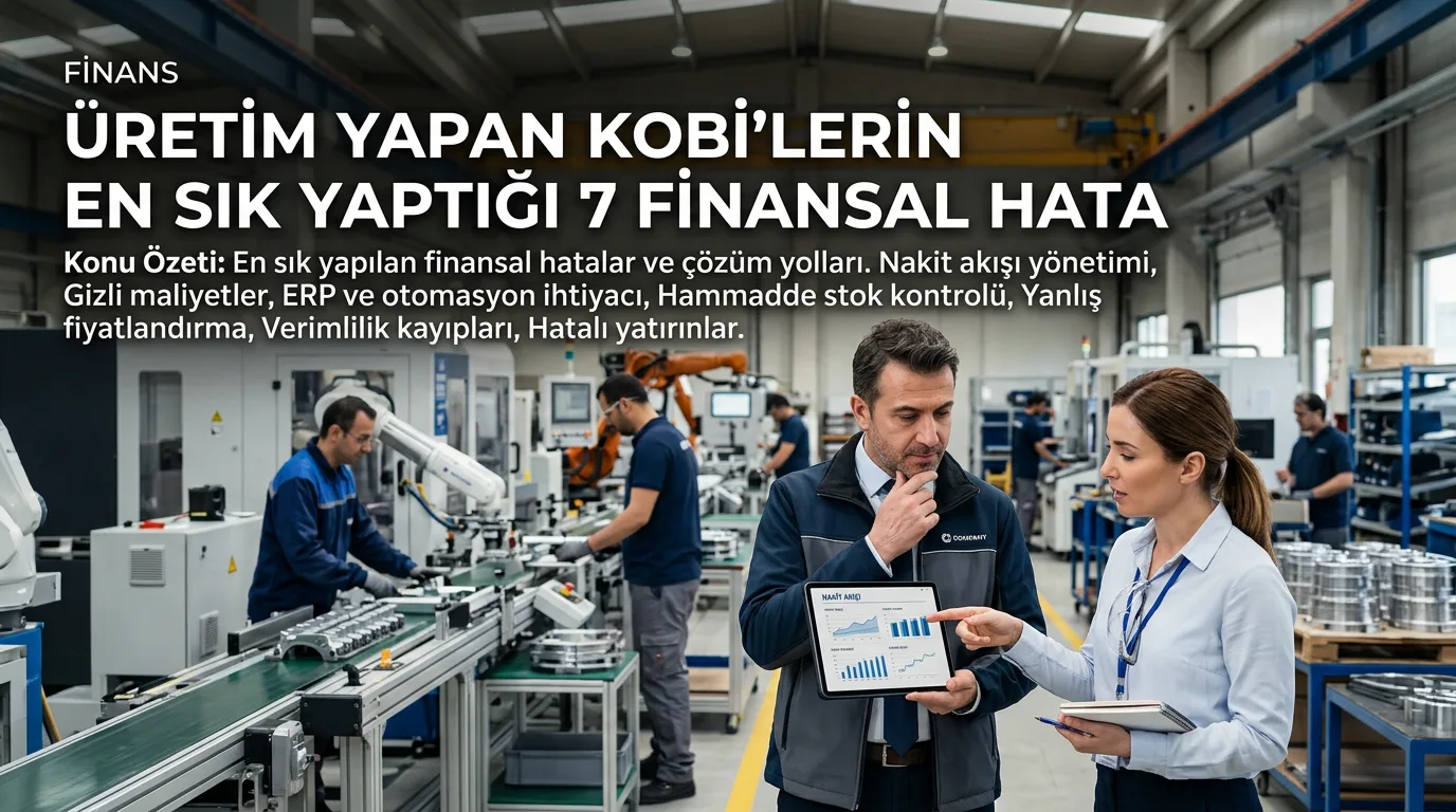 Üretim Yapan KOBİ'lerin En Sık Yaptığı 7 Finansal Hata