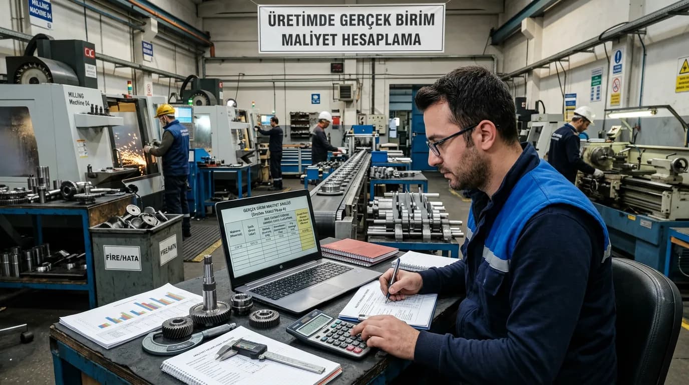 Üretimde Gerçek Birim Maliyet Hesaplama