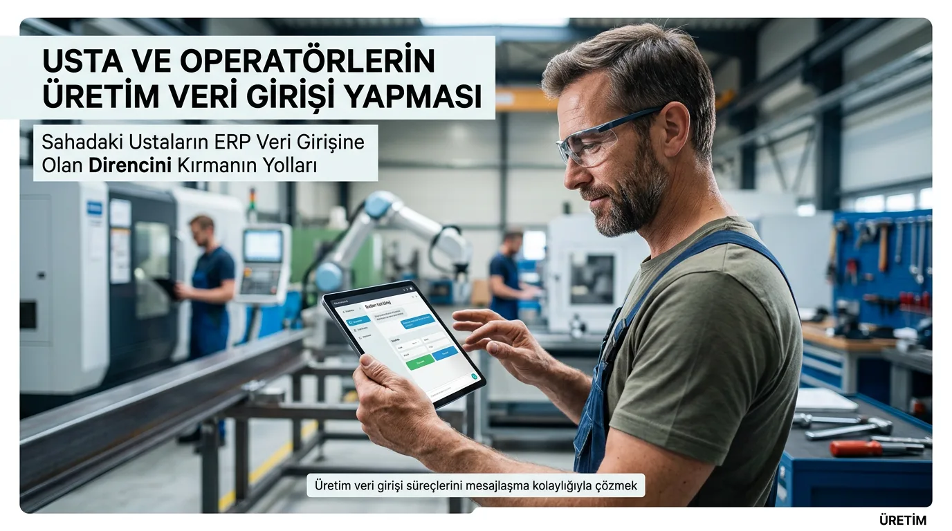 Usta ve Operatörlerin Üretim Veri Girişi Yapmasını Kolaylaştıran Yeni Nesil Yöntemler