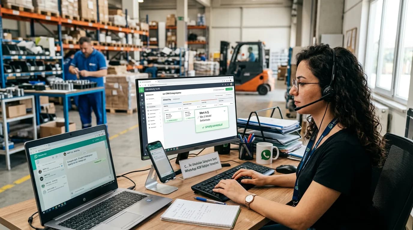 WhatsApp Üzerinden B2B Sipariş Alan Firmalar İçin İletişim Yönetimi